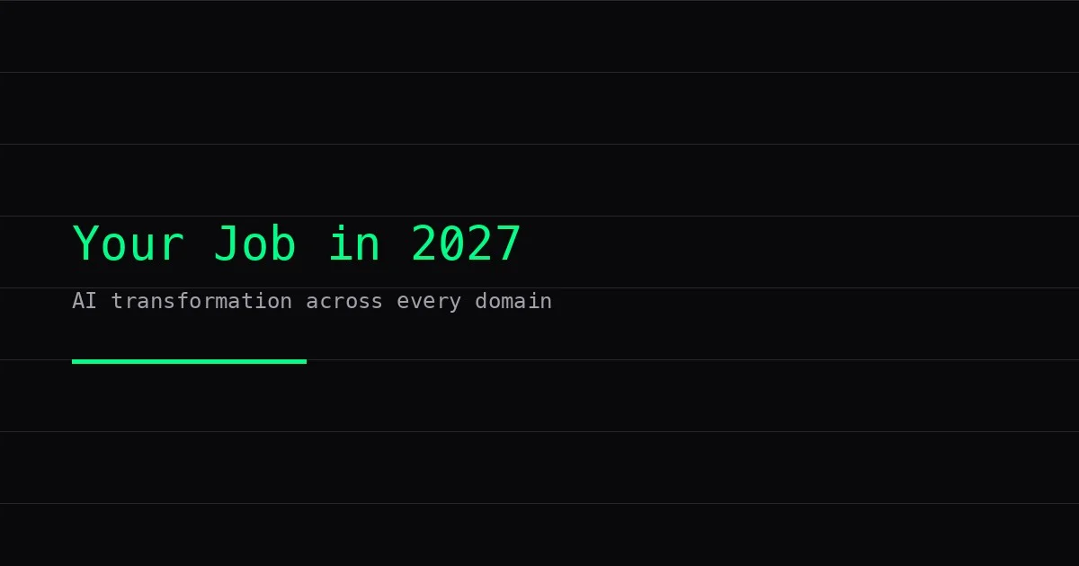 AI Transformation Across Professional Domains in 2027