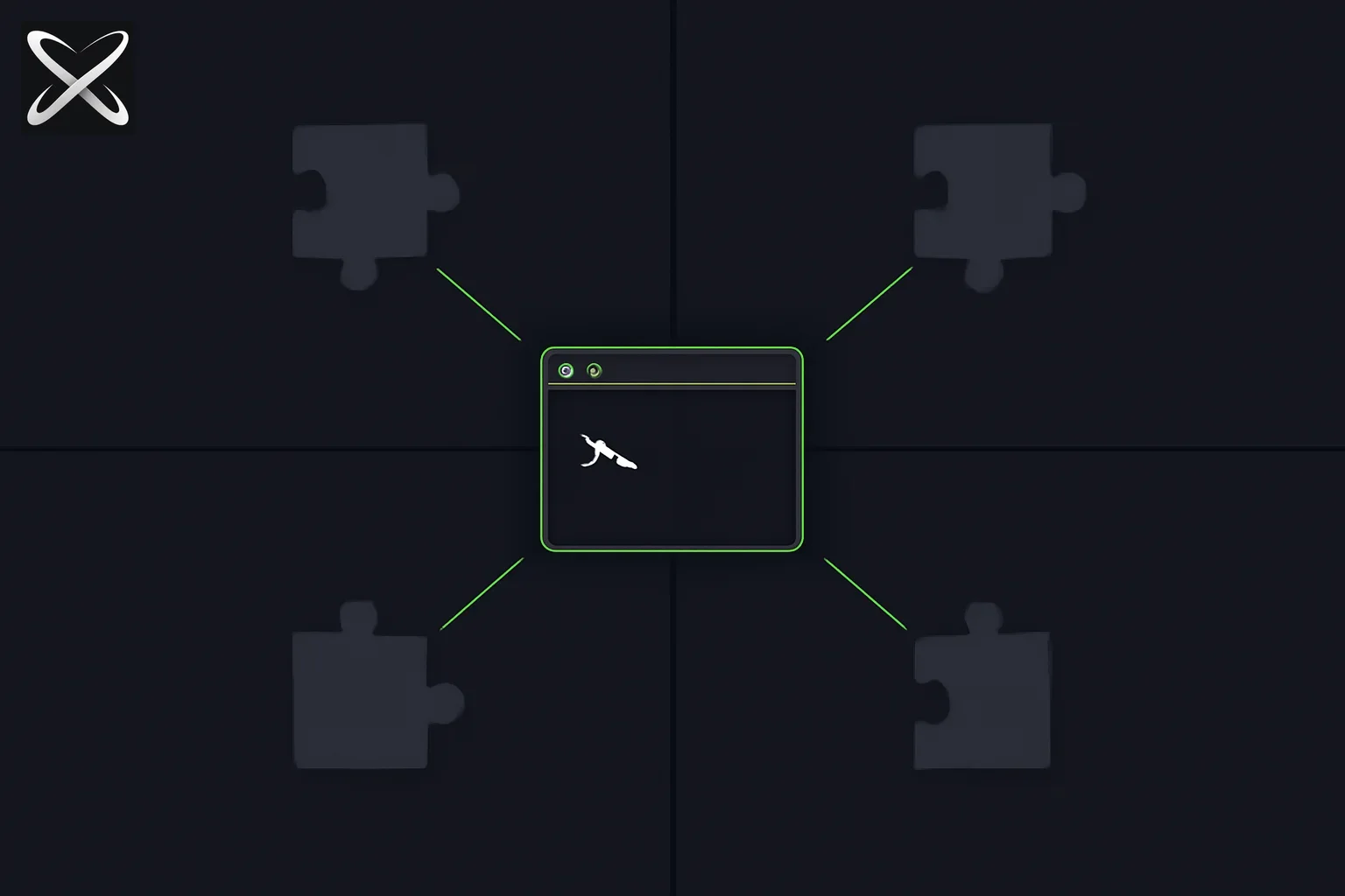 Pi agent harness diagram: a small terminal core with optional plug-in extensions branching outward