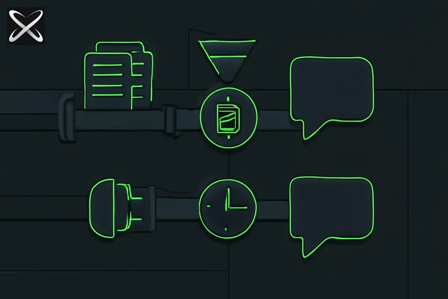 RAG versus MCP explained — document retrieval pipeline compared to a live tool-connection pipeline feeding the same output