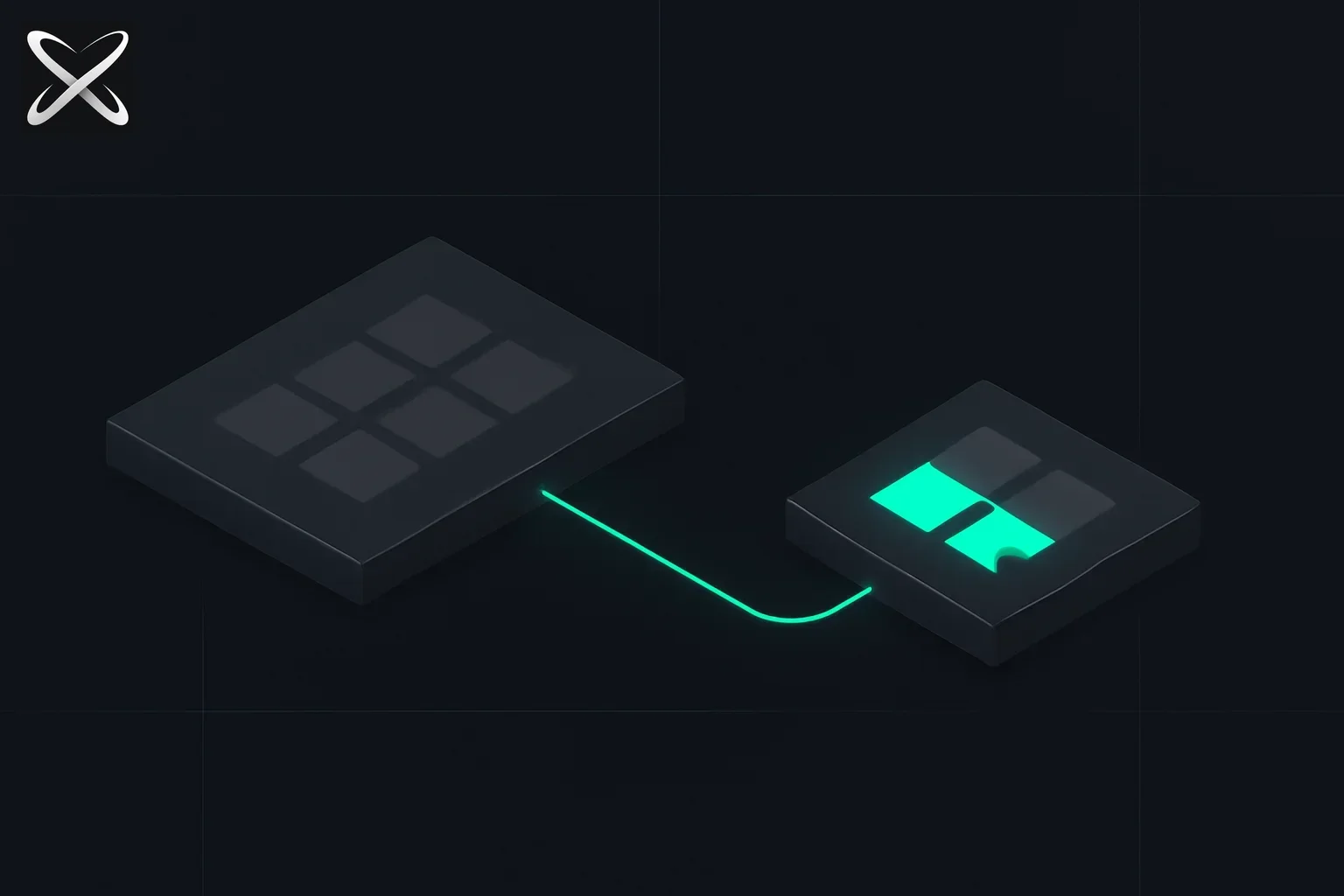 React Server Components explained — server platform streaming a thin data thread to a lighter interactive client platform