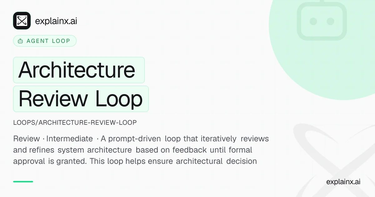 Architecture Review Loop — Agent Loop | explainx.ai | explainx.ai