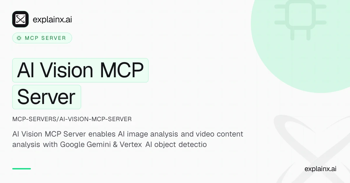AI Vision MCP Server — MCP server | explainx.ai | explainx.ai