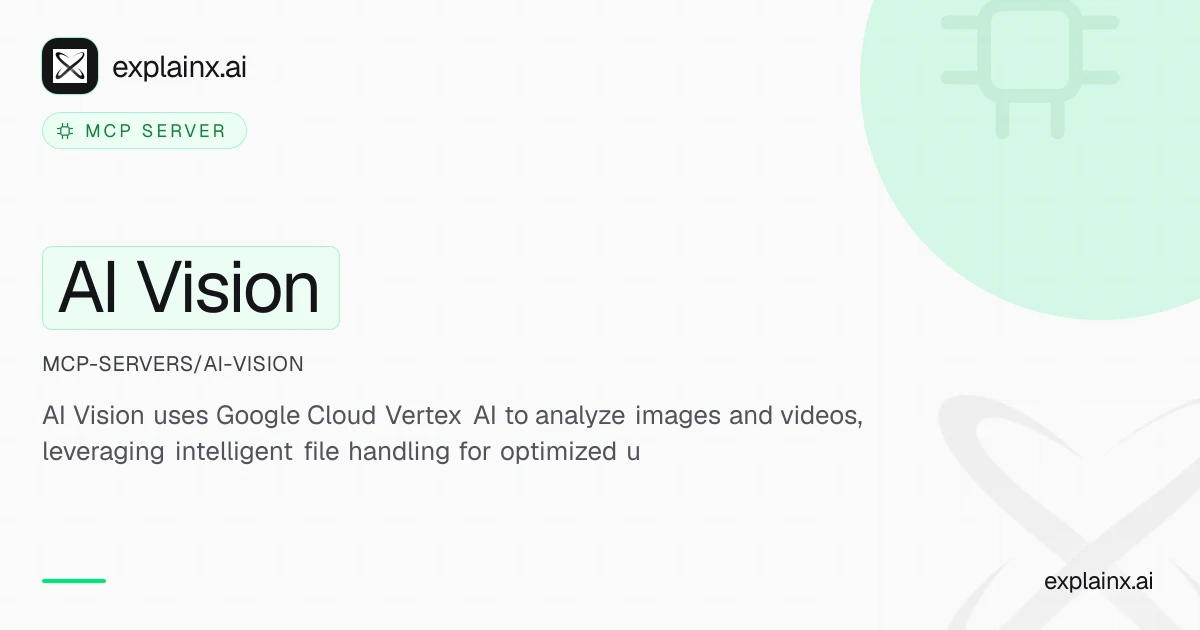 AI Vision — MCP server | explainx.ai | explainx.ai