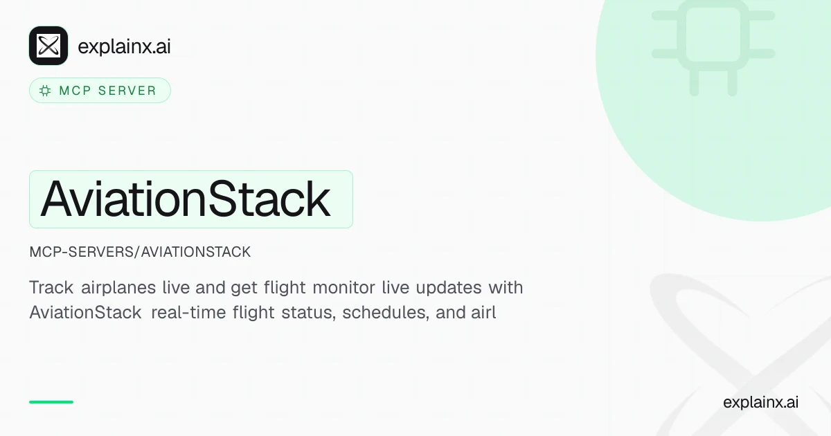AviationStack — MCP server | explainx.ai | explainx.ai