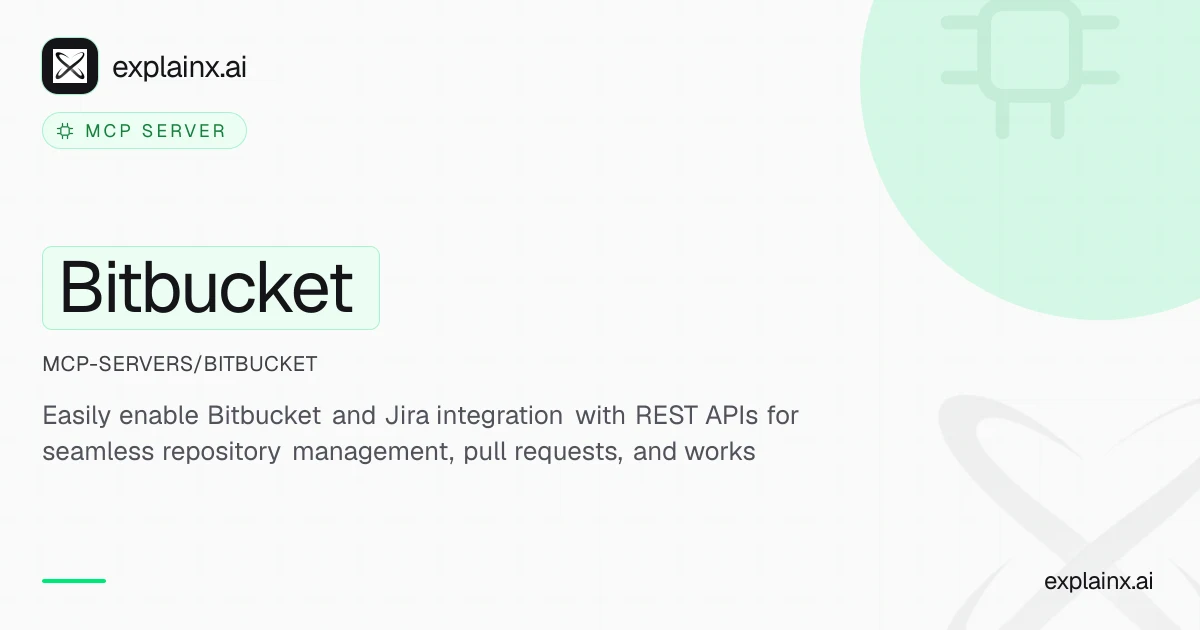 Bitbucket — MCP server | explainx.ai | explainx.ai