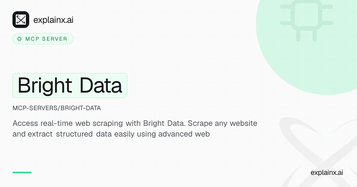 Bright Data — MCP server | explainx.ai | explainx.ai