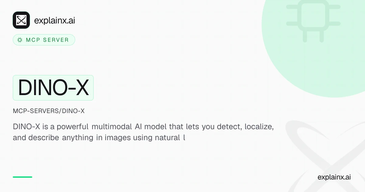 DINO-X — MCP server | explainx.ai | explainx.ai