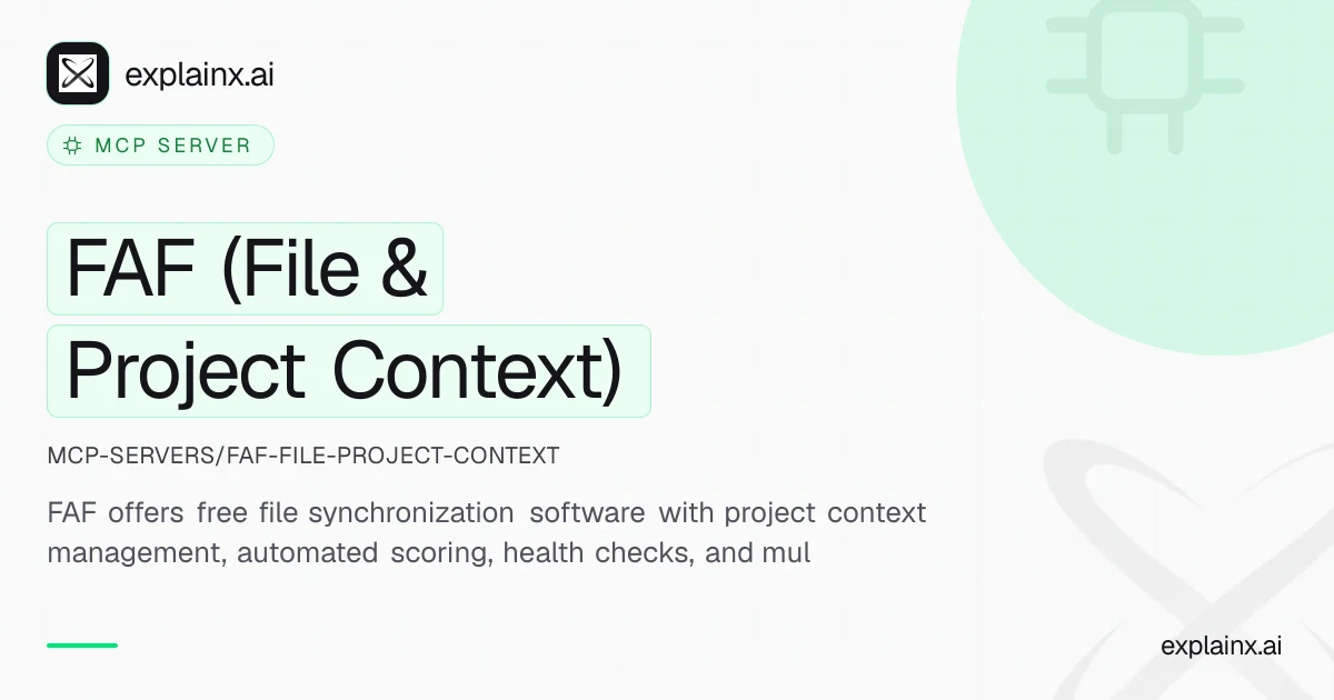 FAF (File & Project Context) — MCP server | explainx.ai | explainx.ai