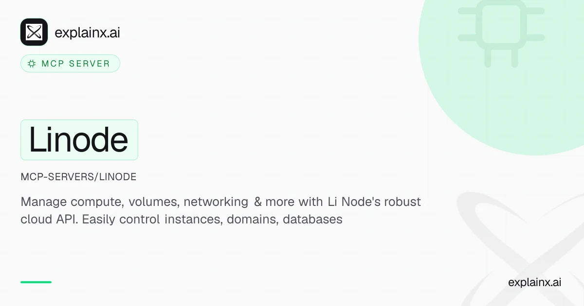 Linode — MCP server | explainx.ai | explainx.ai