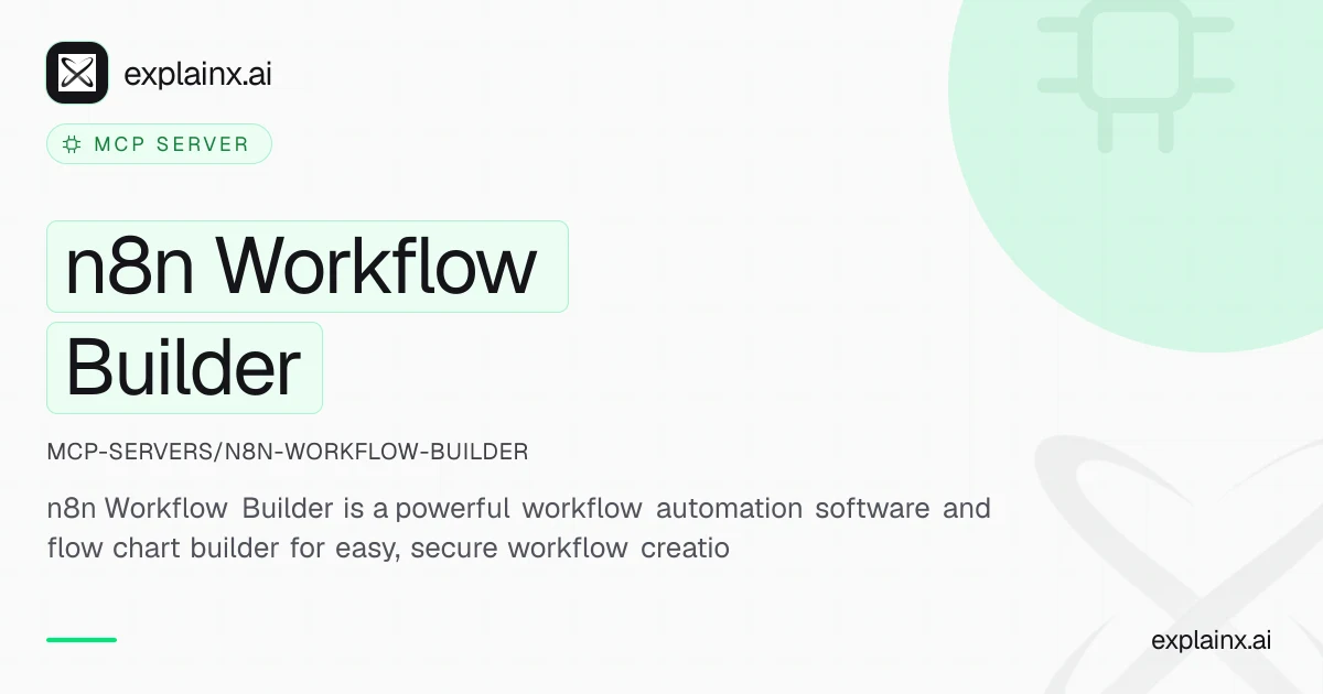 n8n Workflow Builder — MCP server | explainx.ai | explainx.ai