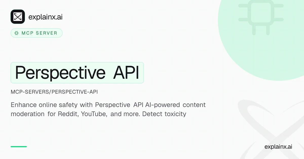 Perspective API — MCP server | explainx.ai | explainx.ai