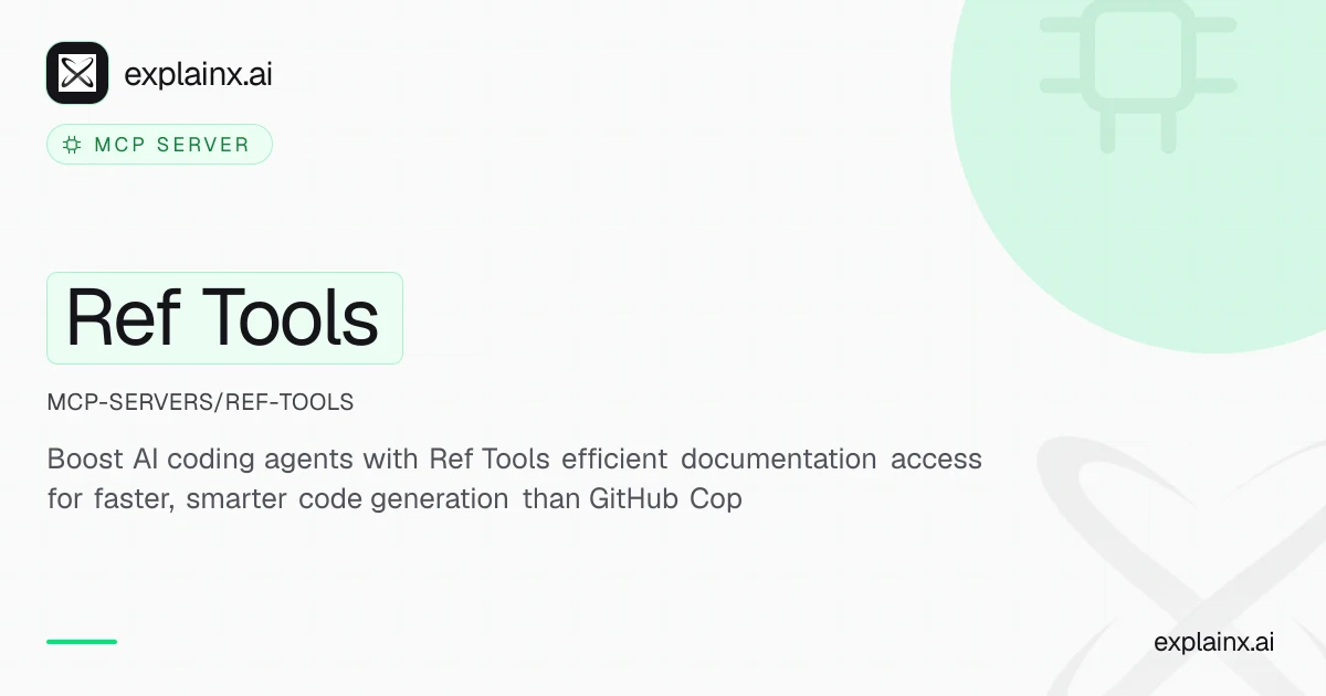 Ref Tools — MCP server | explainx.ai | explainx.ai