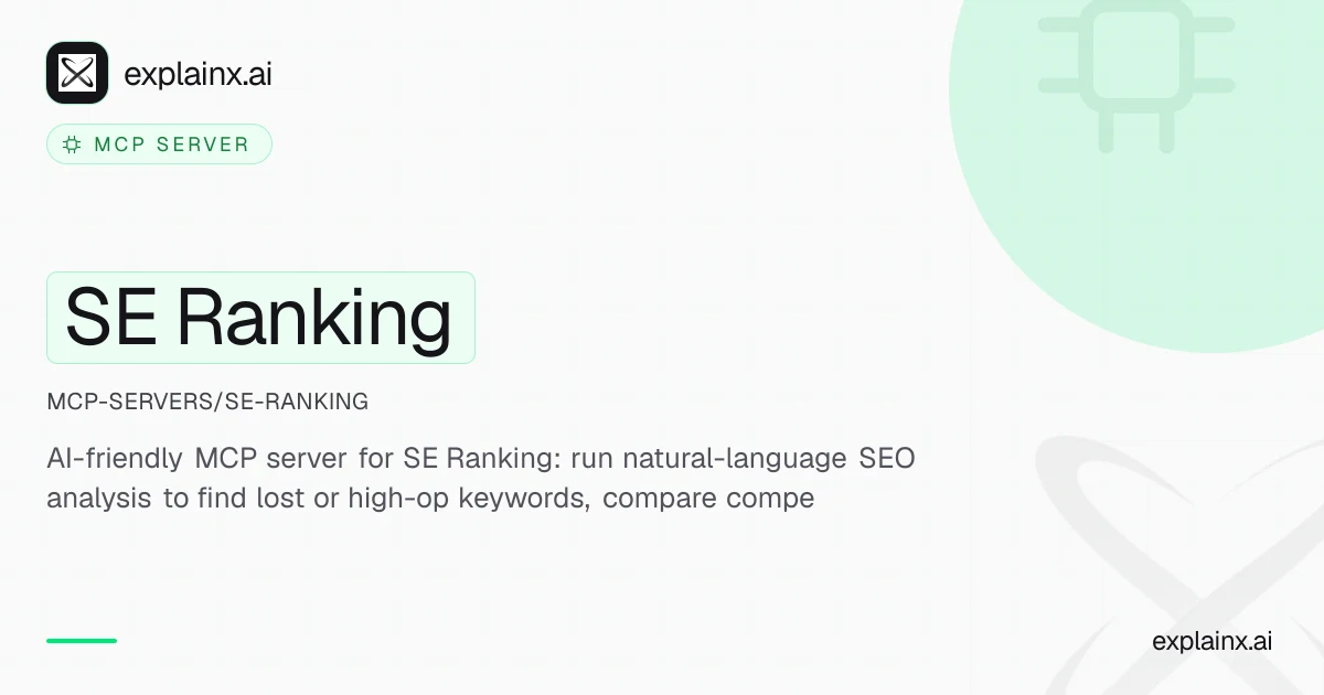 SE Ranking — MCP server | explainx.ai | explainx.ai