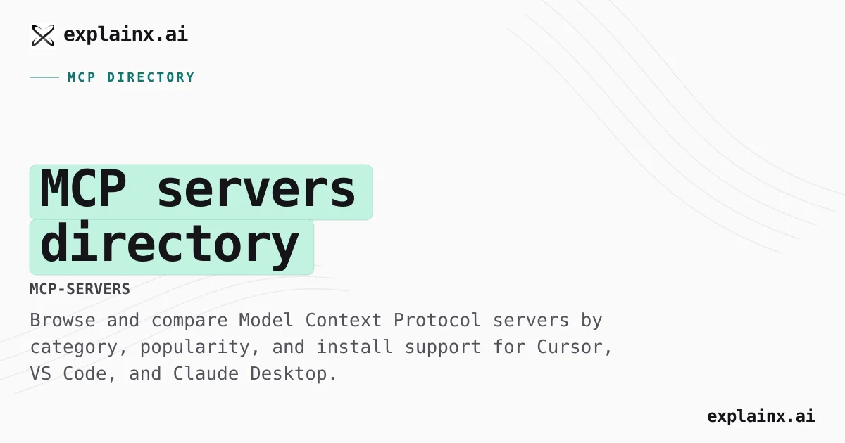 MCP servers directory | explainx.ai | explainx.ai