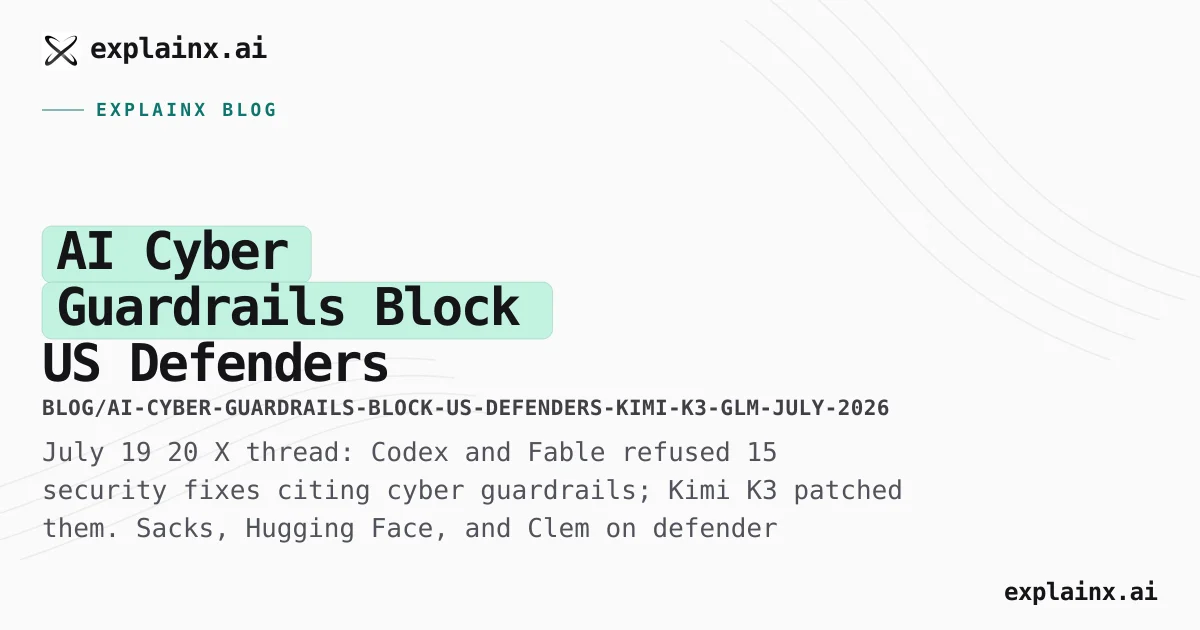 Cyber Guardrails Debate: Kimi K3 vs Fable July 2026