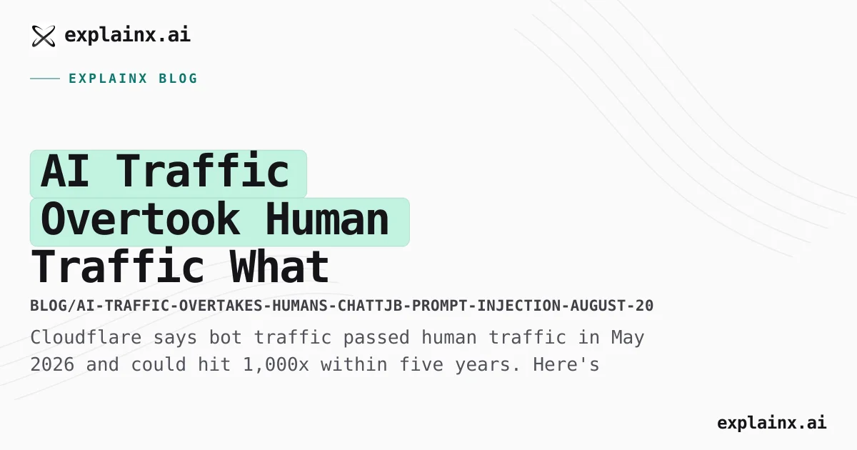 AI Traffic Overtakes Human Traffic: 3 Builder Takeaways