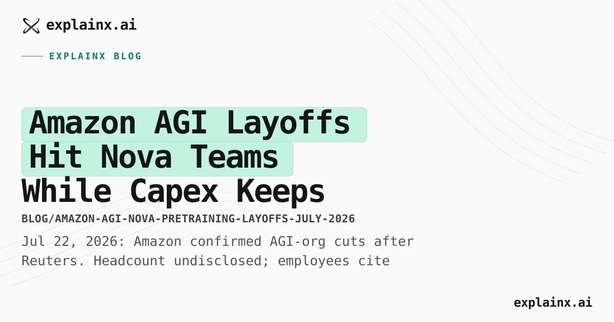 Amazon AGI Nova Layoffs — July 2026