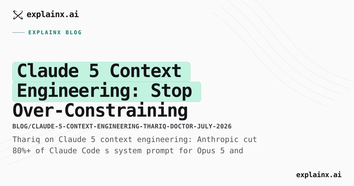 Claude 5 Context Engineering — Thariq /doctor Guide