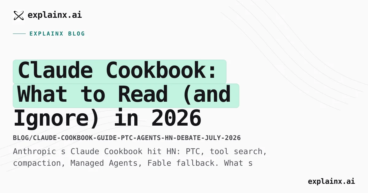 Claude Cookbook Guide — PTC, Agents, HN Debate