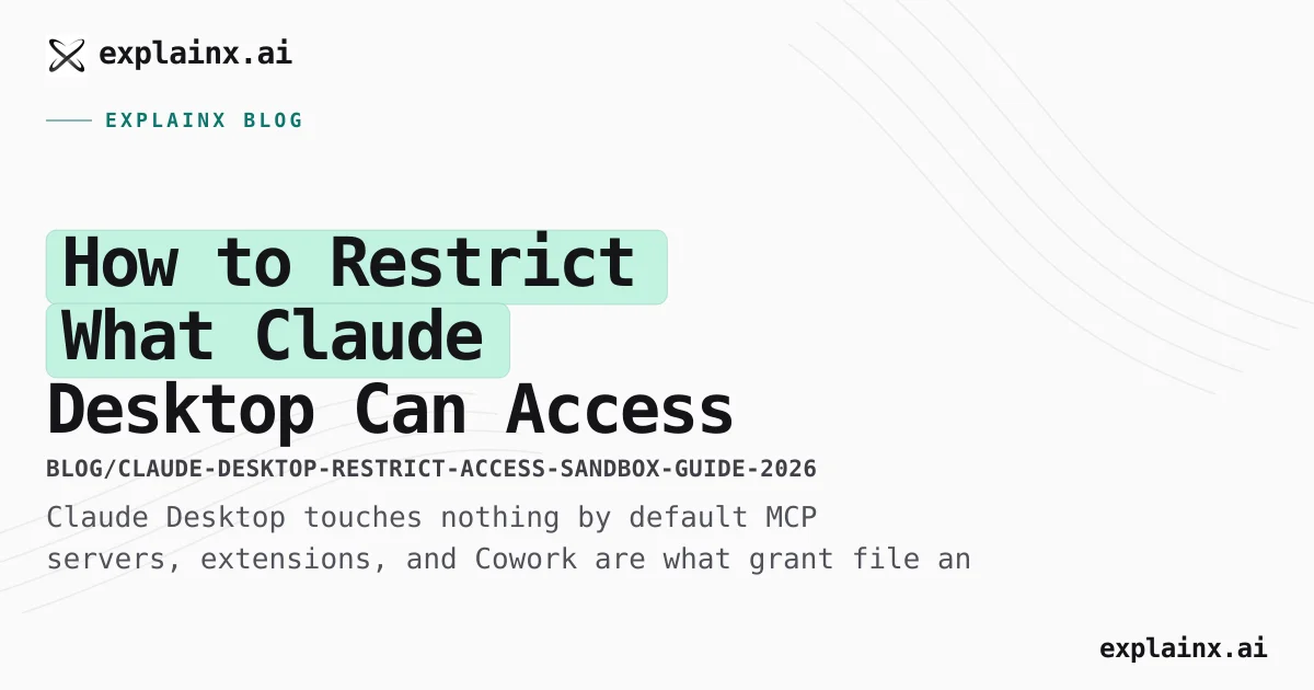 Restrict Claude Desktop File Access: Sandbox Guide 2026