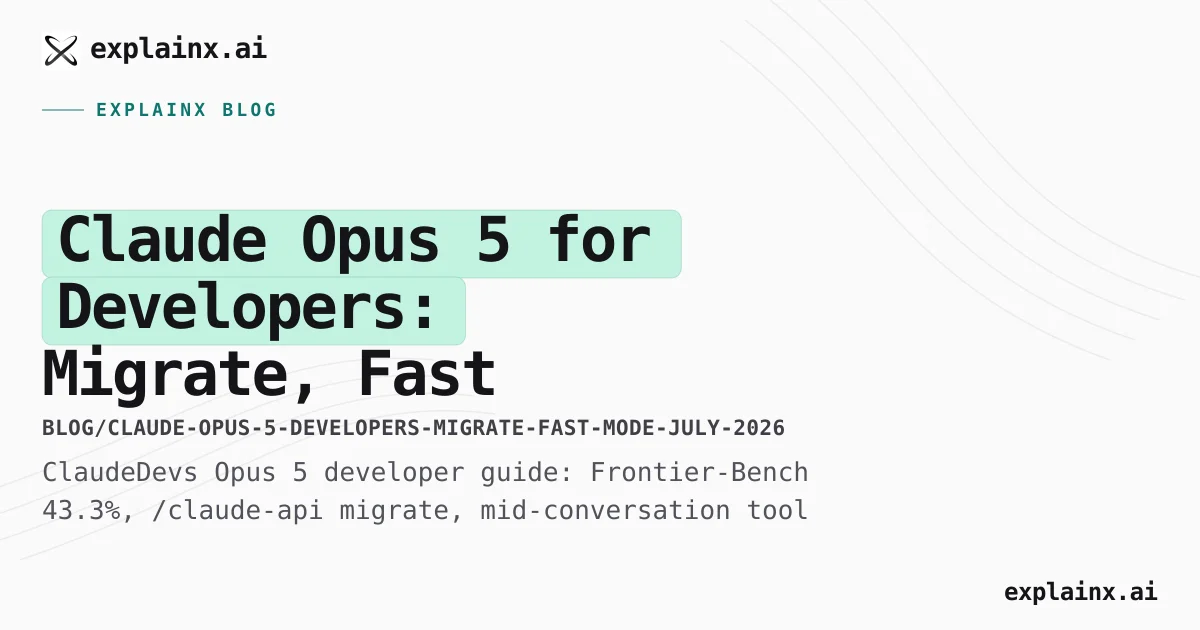 Opus 5 Developers — /claude-api migrate, Fast Mode
