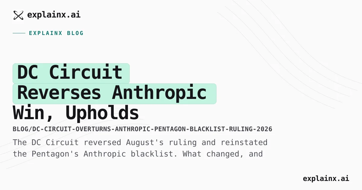 DC Circuit Upholds Pentagon Ban on Anthropic (Sept 2026)