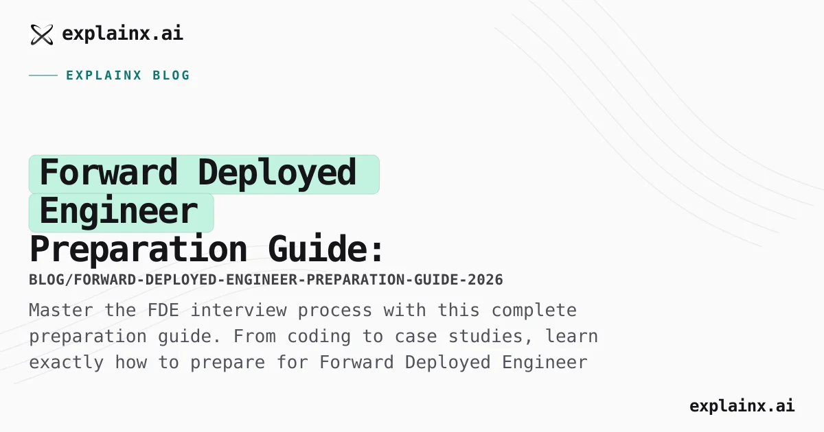 Forward Deployed Engineer Preparation Guide: Complete | explainx.ai ...