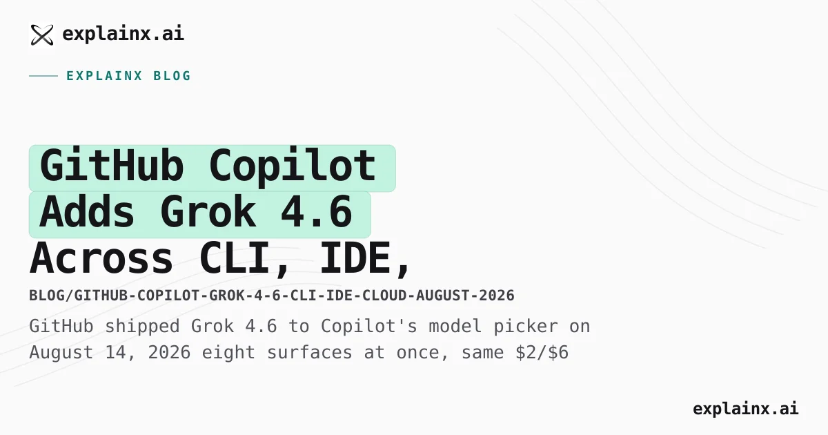 Copilot 接入 Grok 4.6
