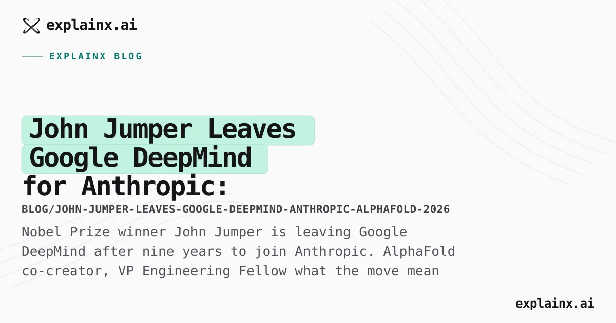 John Jumper Leaves DeepMind for Anthropic: AlphaFold Nobel Laureate ...