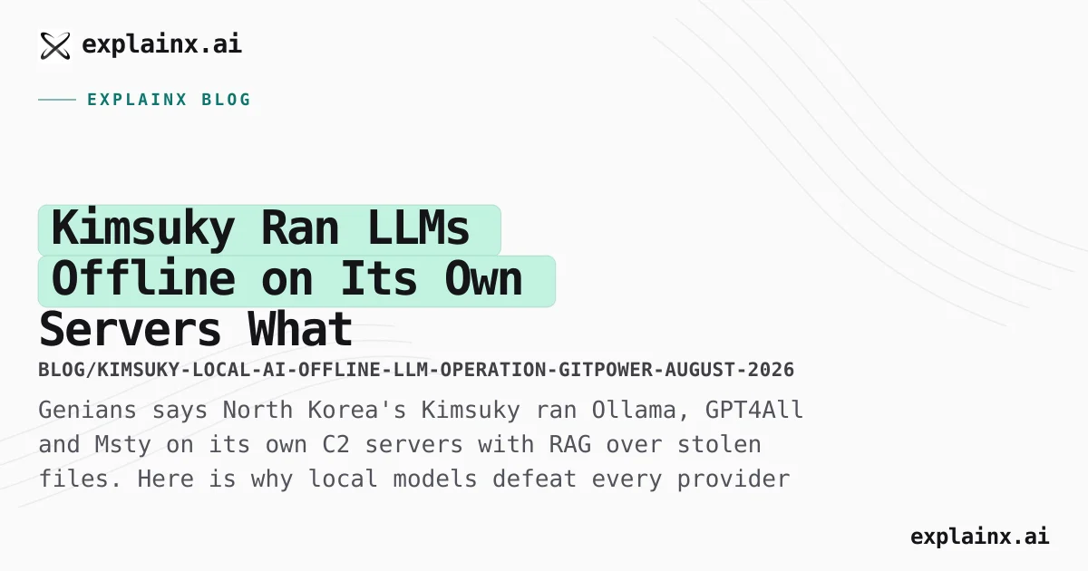 Kimsuky Offline LLMs: Why API-Layer AI Safety Failed