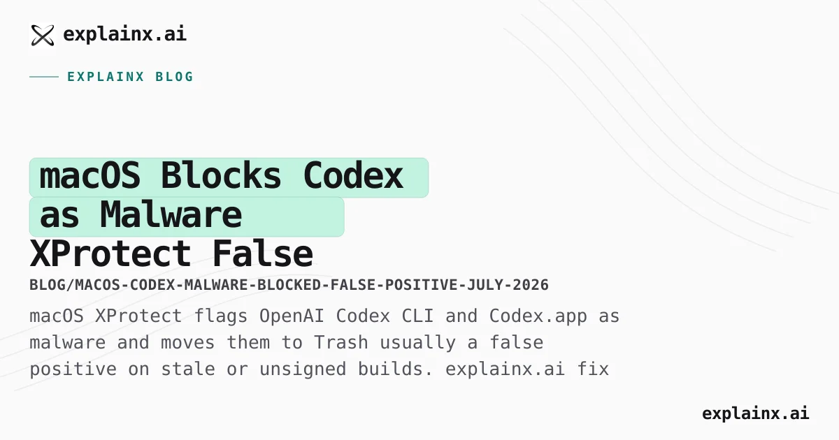 macOS Codex Malware Alert — False Positive Fix