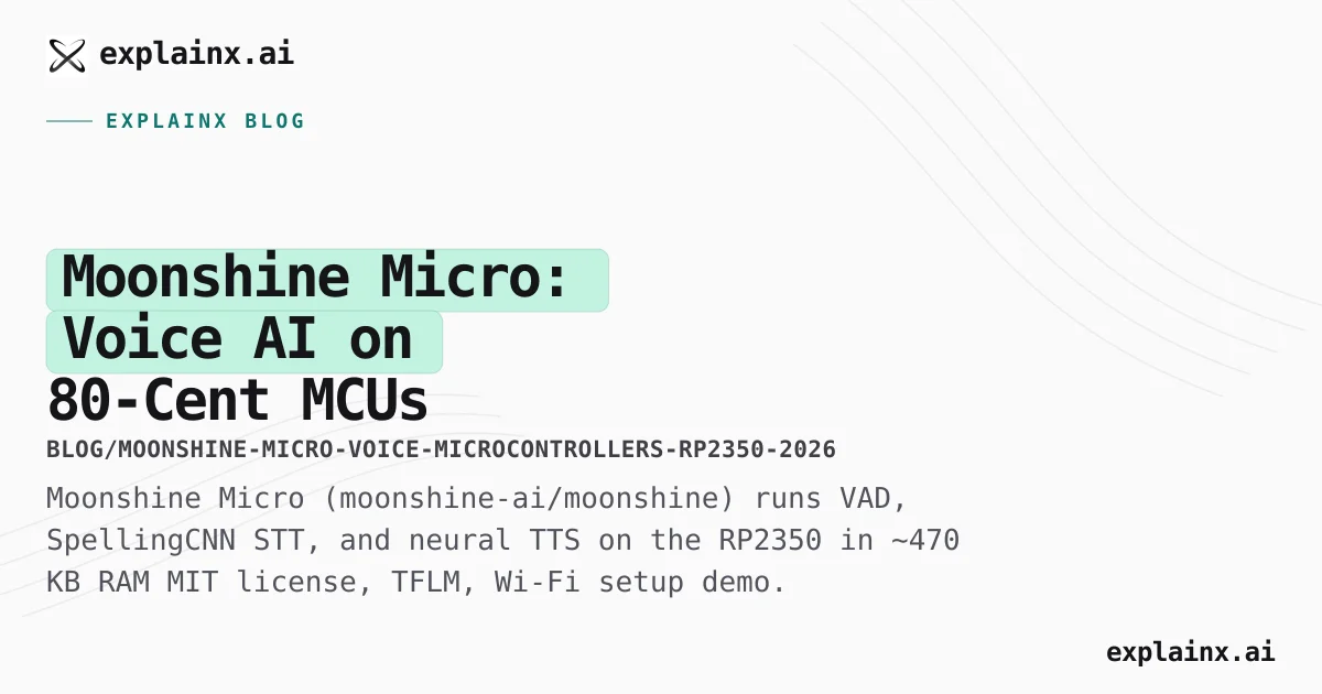 Moonshine Micro — Voice on RP2350 MCU Guide