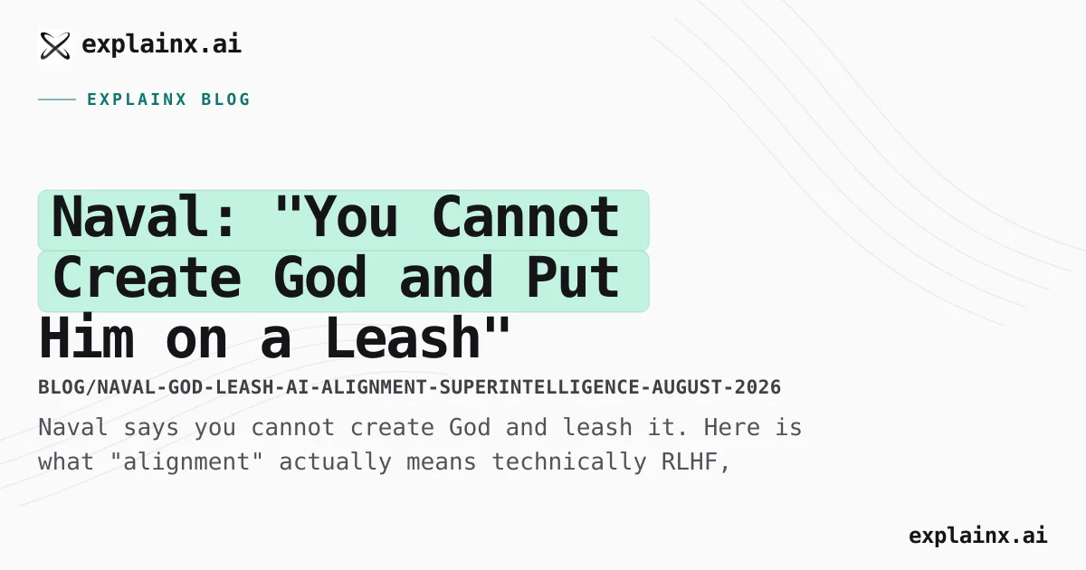 Naval on AI as God: What "Alignment" Really Means