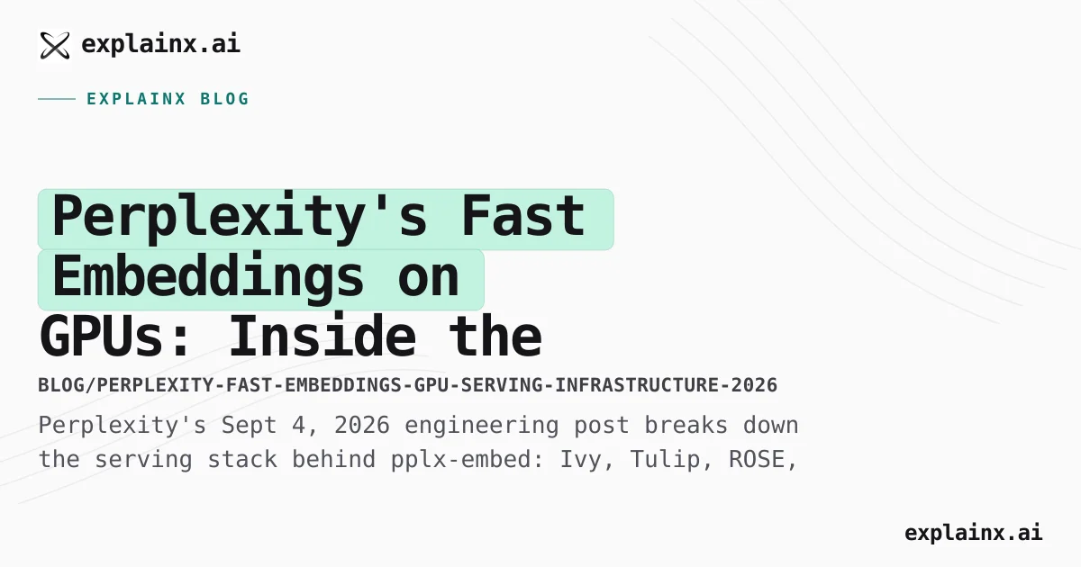 Perplexity Fast Embeddings on GPUs: Ivy/Tulip/ROSE (2026)
