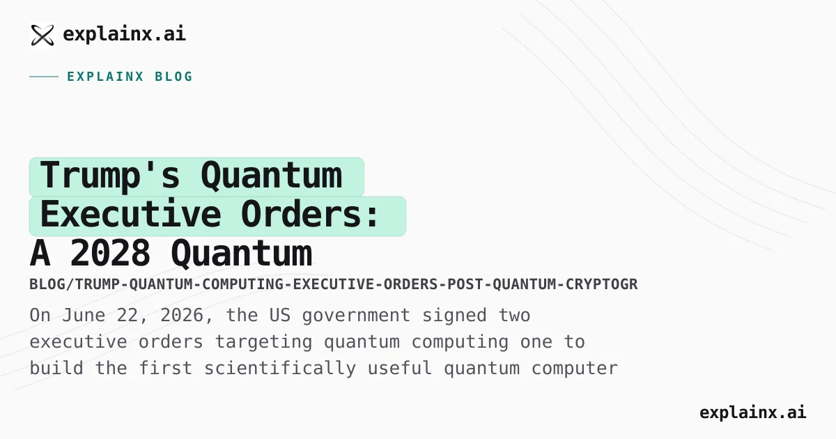 Computer Lass Post Trump Quantum Executive Orders 2026: Quantum Computer by 2028 and PQC ...