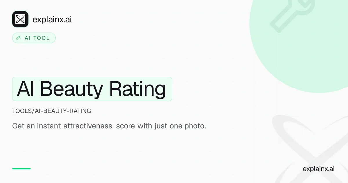 AI Beauty Rating — AI tool | explainx.ai | explainx.ai