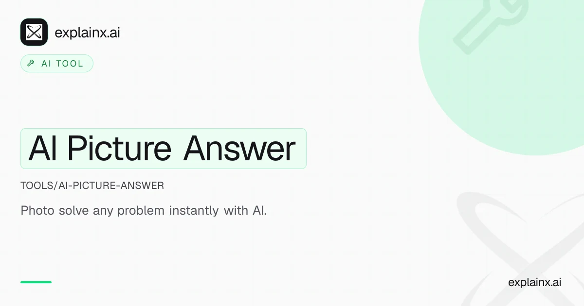 AI Picture Answer — AI tool | explainx.ai | explainx.ai