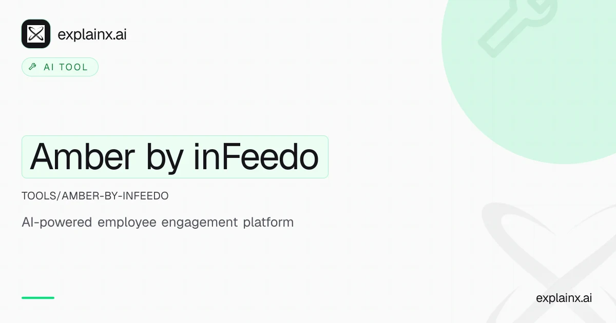 Amber by inFeedo — AI tool | explainx.ai | explainx.ai