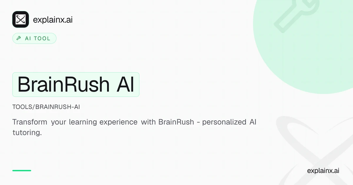 BrainRush AI — AI tool | explainx.ai | explainx.ai