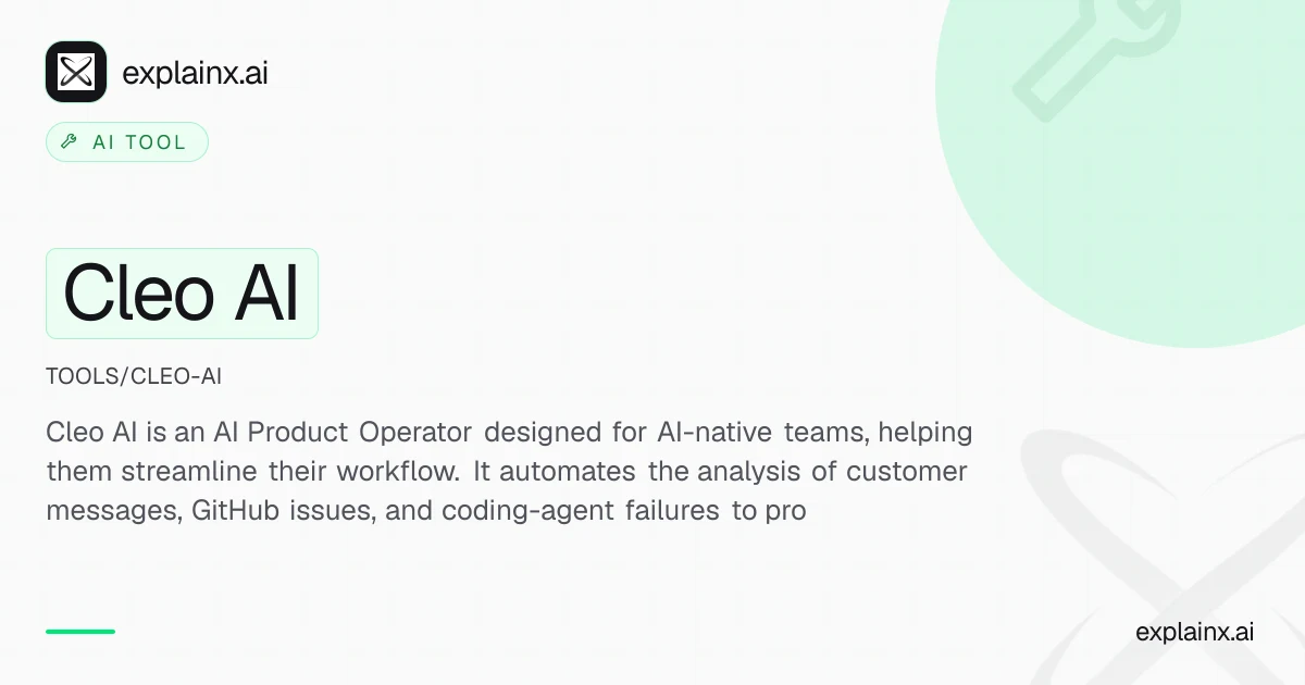Cleo AI — AI tool | explainx.ai | explainx.ai