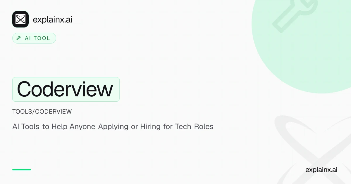 Coderview — AI tool | explainx.ai | explainx.ai
