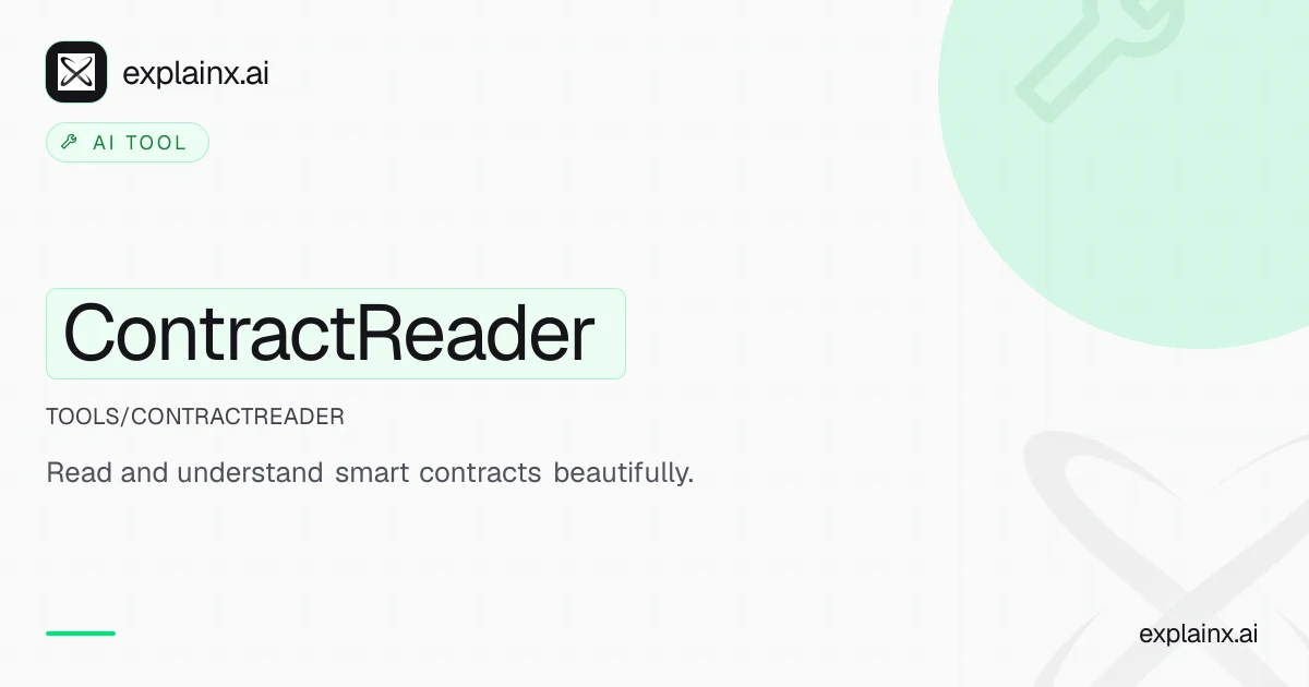 ContractReader — AI tool | explainx.ai | explainx.ai