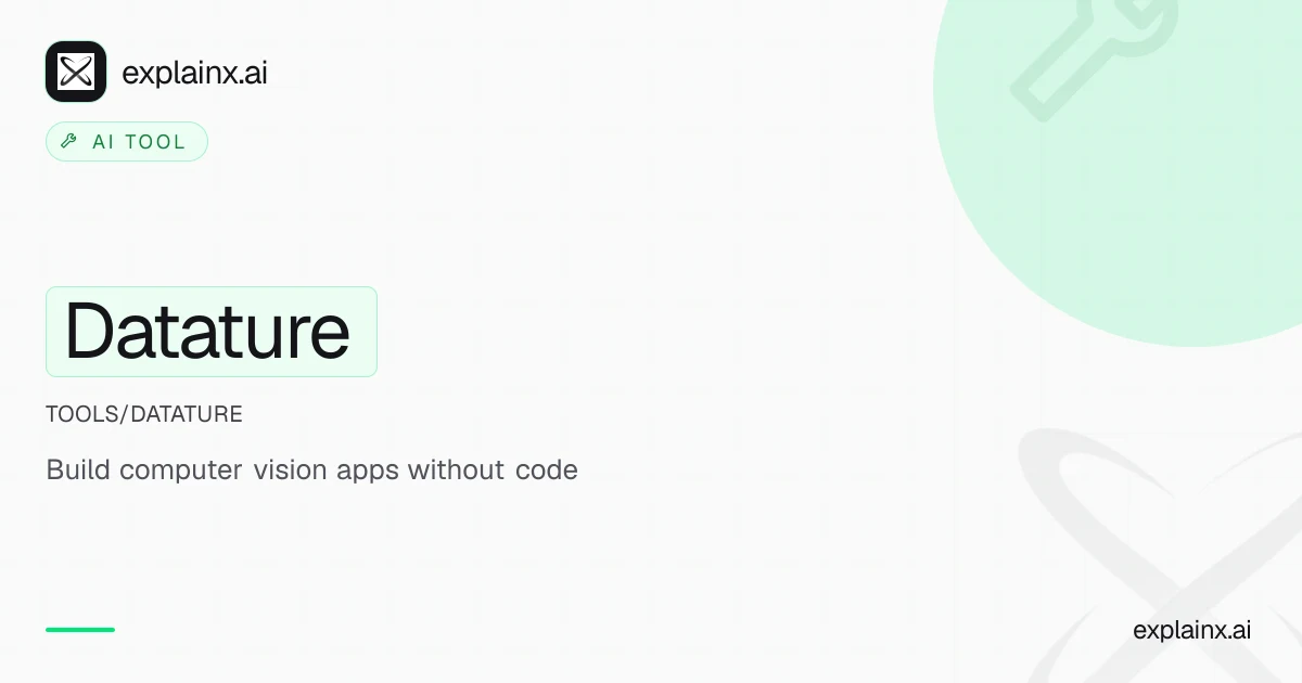 Datature — AI tool | explainx.ai | explainx.ai