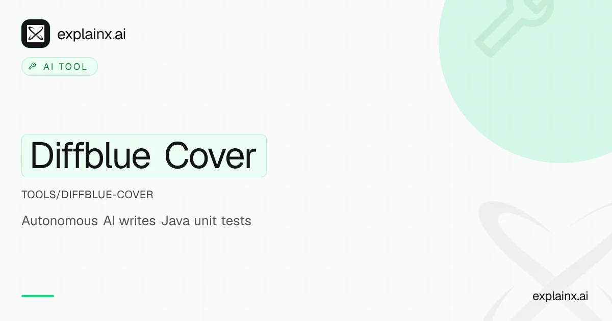 Diffblue Cover — AI tool | explainx.ai | explainx.ai