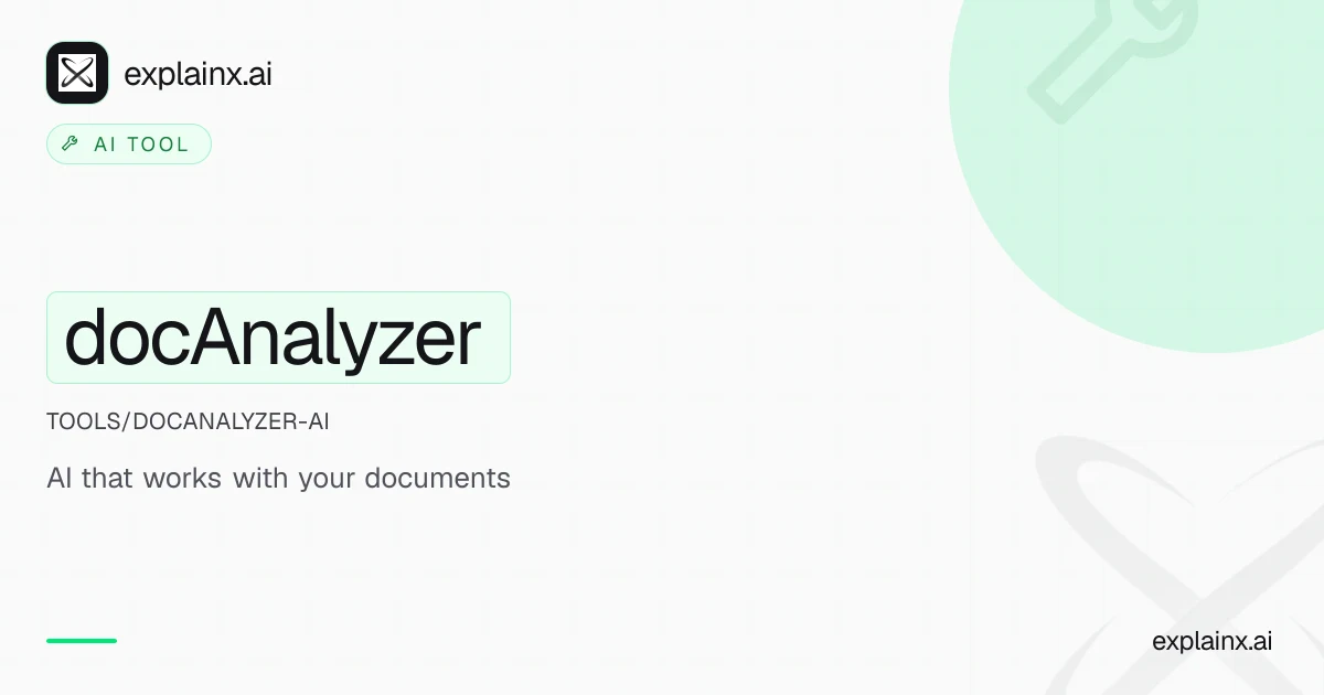 docAnalyzer — AI tool | explainx.ai | explainx.ai