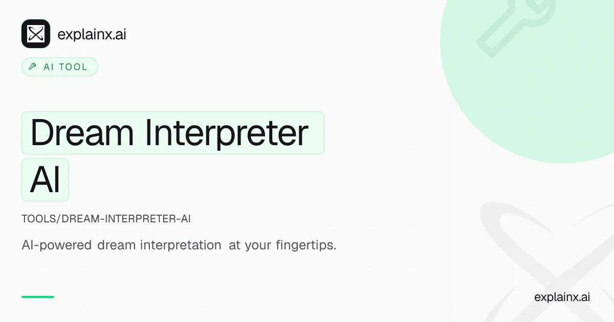 Dream Interpreter AI — AI tool | explainx.ai | explainx.ai