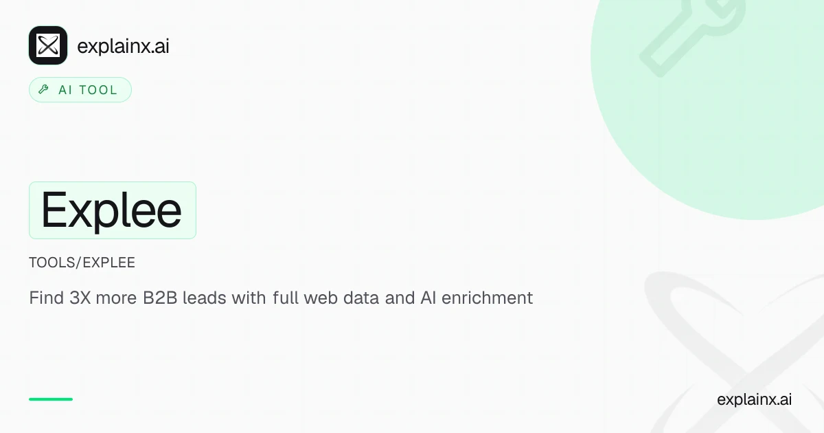 Explee — AI tool | explainx.ai | explainx.ai