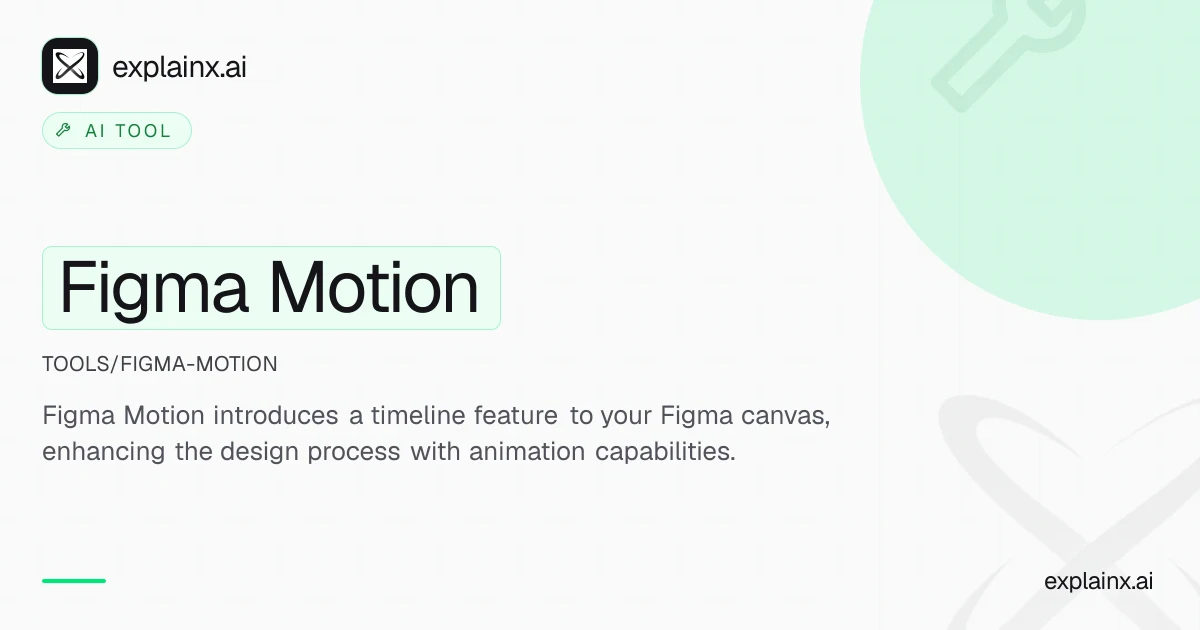 Figma Motion - Animation for Designers — AI tool | explainx.ai ...