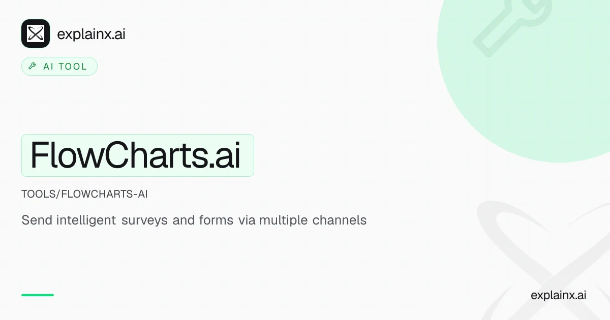 FlowCharts.ai — AI tool | explainx.ai | explainx.ai