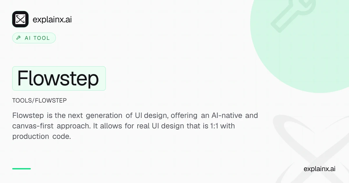Flowstep — AI tool | explainx.ai | explainx.ai